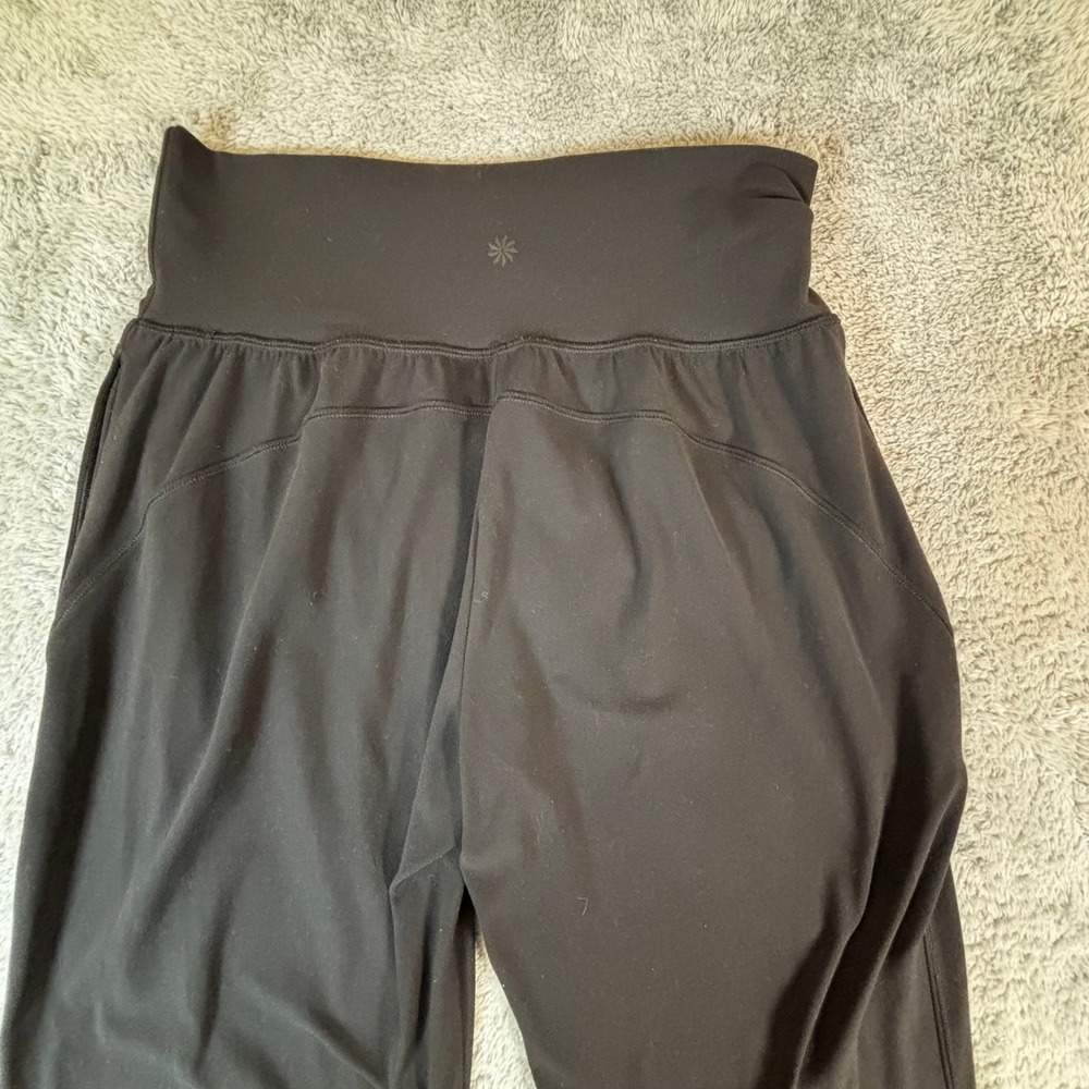 Athleta Cruise Jogger Powervita Black High Rise Tapered Activewear Pants Size M - Picture 9 of 10